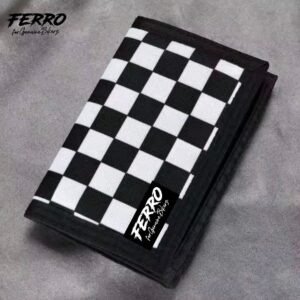 CARTEIRA BLACK AND WHIT SQUARES